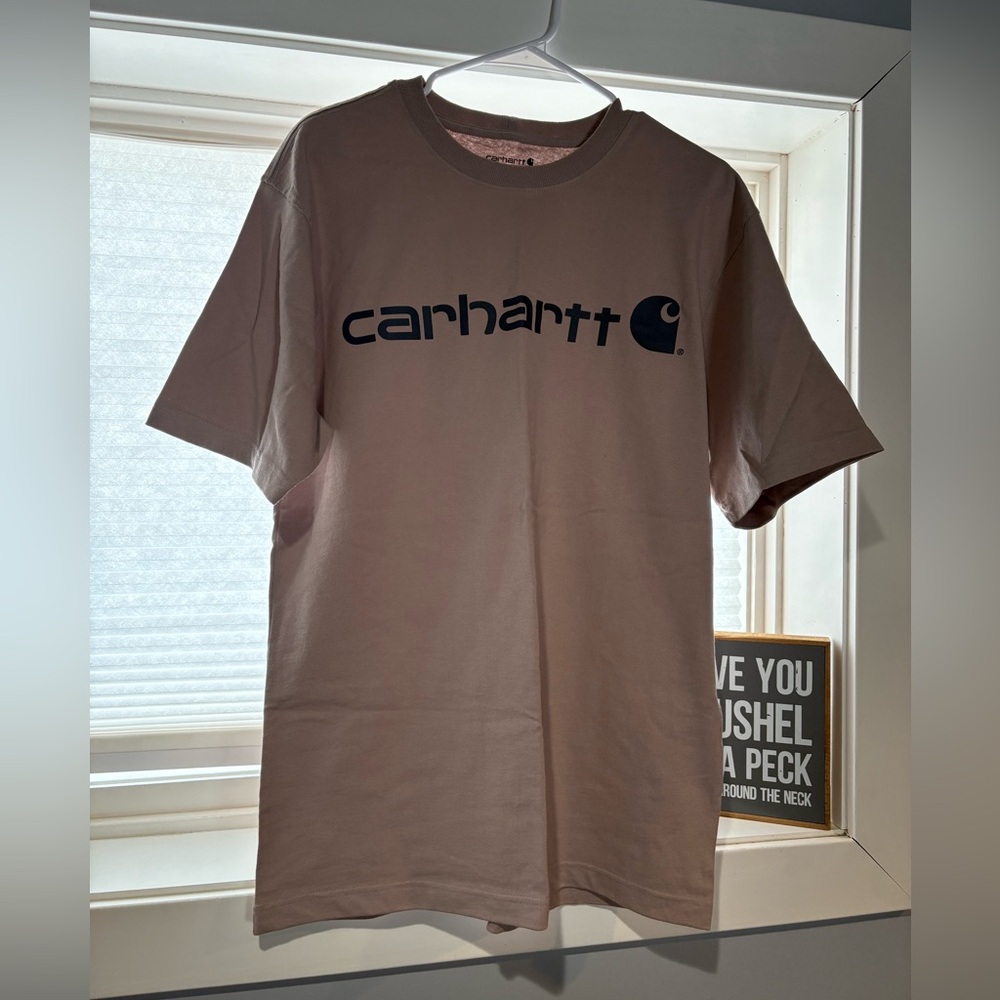 Carhartt Men's Greyish Purple Short Sleeve Tee